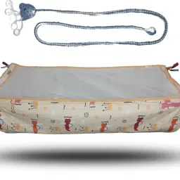 mysacart Soft Cloth Swing New Born Baby Cradle Hammock Khoya Palna Ghodiyu with Net image 5