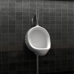 Chime Wall Mount Male Urinal Pot, Ceramic White, Glossy Finish | Gents/Men Toilet for Office, Restaurant, Hotels, Shopping Complexes Standard Commode Urinal-24