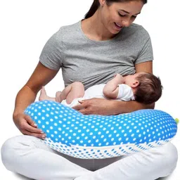 Nursing Pillow Cover | Pink Slipcover Breast feeding PIllow | Best for Breastfeeding Moms | Soft Born Dot Pattern Portable Fits comfortable On infant Nursing Pillows to Aid Mothers While Breast Feeding | Great Baby Shower Gift ( Pink ) Breastfeeding Pillow-image-3