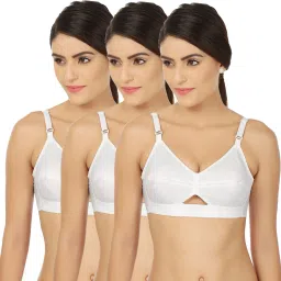 Pack of 3 Women Full Coverage Non Padded Bra-image-68