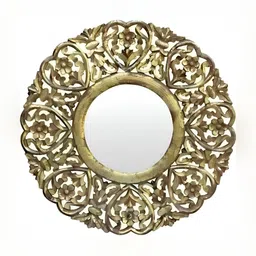 VAS collection home Wall Self Design MDF Mirror Frame image 1