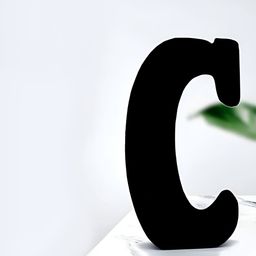 VAH Kya Bat Hai !! Black C Alphabet Letter Wall Hanging-39