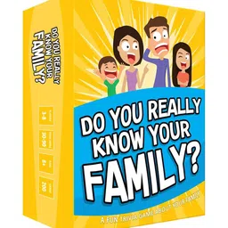 CHOCOZONE Kids Yellow Do You Really Know Your Family Fun Card Games-67