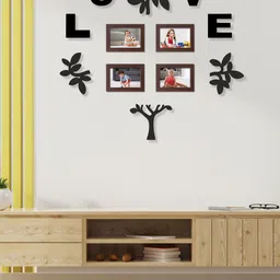 RANDOM Set Of 4 Solid Family Tree Collage Photo Frames image 1