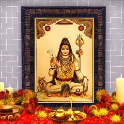Hawai Gold Plated Lord Shiva Religious Wall Photo Frames-picture-28