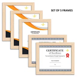 ArtzFolio Camel Brown 5 Pieces Wooden Wall Photo Frames-image-85