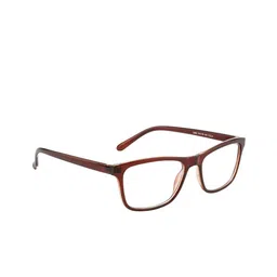 Gold Berg Brown & White Full Rim Wayfarer Frames Eyeglasses-image-32