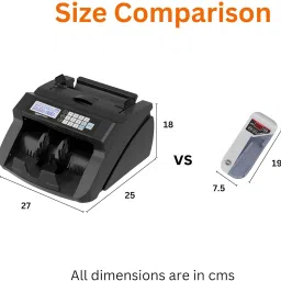 Absales Portable LED Mini Note Counting Machine with UV/WM, Auto-Shutoff Note Counting Machine image 4
