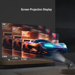 Toptro Free Style 1080p Native Resolution Projector 4K Ultra HD Support (6000 lm / 1 Speaker / Wireless / Remote Controller) Portable Projector image 3