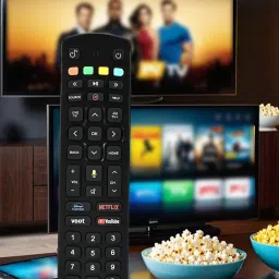 UnifieD HousE Compatible with Jio Remote for Setup Box and Fiber Set Top Box with Bluetooth Voice Command Original Remote Control - Pairing Must ! Remote Controller-0