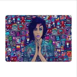 SKINFACTORY MousePad Anti Slip Waterproof And Washable 9X7.5 LaptopPC and Gaming SF-442 Non Slip Base Mousepad-image-70