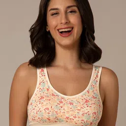 Amante Floral Printed Full Coverage Lightly Padded Cami Bra- All Day Comfort-46