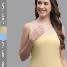 Friskers Pack Of 2 Skin Friendly Cotton Camisoles-image-73
