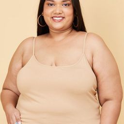 max Women  Plus Size Cream Solid Cotton Camisoles-picture-35