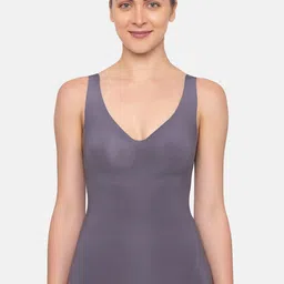 Sloggi Women Charcoal Grey Solid Ultra Soft Camisole-image-40