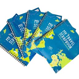 Return Gift Combo Pack for Kids Birthday - Set of 5 Pieces of Travel Scrapbook with Stickers For Ages 5-7 years, 8-10 years, 11-14 year old boys and girls (multicolor)-17