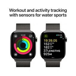 Apple Watch Series 10 GPS+Cellular with Milanese Loop - M/L (46mm Retina LTPO3 OLED Display, Slate Titanium Case) image 4