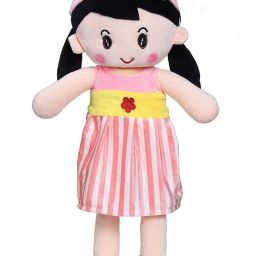 Super Soft 60cm Stuffed Girl Doll - Polyfill Washable Cuddly Soft Plush Toy - Helps to Learn Role Play - 100% Safe for Kids - 60cm/23inch (Pink)- 29 inch-12