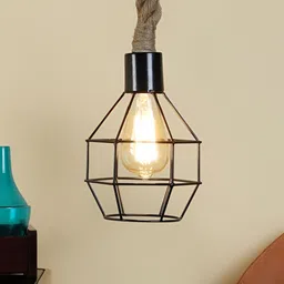ELIANTE Black Iron Hanging Light Contemporary Ceiling Lamp-image-14