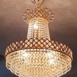 SHRI MAHAL ANTIQUES White Jhumar Ceiling Lamp-image-50