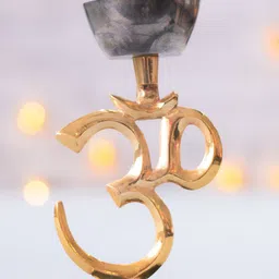 Archies Gold-Toned Metal Finish Om Lantern Lamp-32