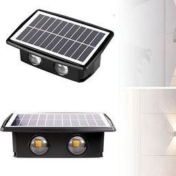 XERGY 2-pcs Yellow Solar Wall Fence Outdoor Lamps-image-66