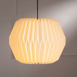 FIG Tabla Pendant Off White & Black Textured Cylinder Shaped Ceiling Lamp-image-40