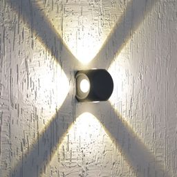 SPARK WORLD Black Acrylic Quirky Abstract Shaped Shaped Wall Lamp-2