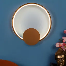 ELIANTE Gold Toned Iron Contemporary Spherical Shaped Wall Lamp-image-69