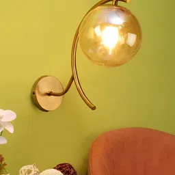 ELIANTE Gold-Toned Iron Contemporary Spherical Shaped Wall Lamp-image-86