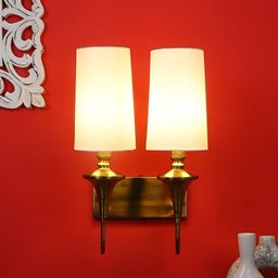 ELIANTE Gold Toned Iron Contemporary Cylinder Shaped Wall Lamp-20