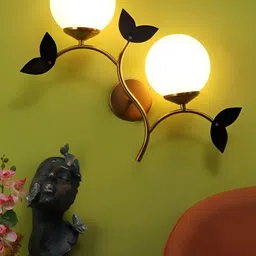 ELIANTE Gold-Toned Iron Contemporary Spherical Shaped Wall Lamp-image-70