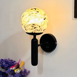 Cruv Black Spherical Shaped Metal Wall Lamp-image-43