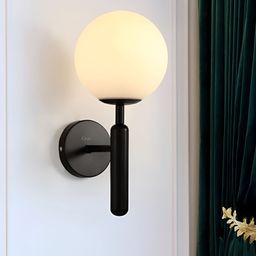 Cruv Black & White Spherical Shaped Metal Wall Lamp-image-36