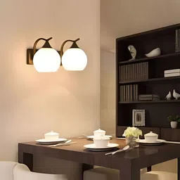 Cruv Black & White Abstract Shaped Metal Contemporary Wall Lamp-picture-9