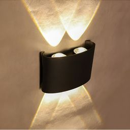 SPARK WORLD Black Quirky Abstract Shaped Wall Lamp image 4