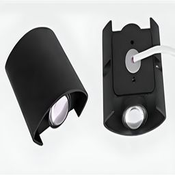 SPARK WORLD Black Acrylic Quirky Abstract Shaped Shaped Wall Lamp image 2