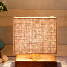 Devansh Beige Self Design Contemporary Column Table Lamp image 2