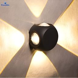 SPARK WORLD Black Quirky Abstract Shaped Shaped Wall Lamp image 2