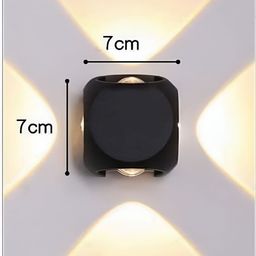 SPARK WORLD Black Acrylic Quirky Abstract Shaped Shaped Wall Lamp image 4