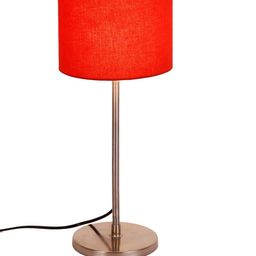 Devansh Orange Solid Cylindrical Buffet Lamp image 4