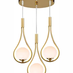Whiteray Gold-Toned & Pink Cylinder Contemporary Ceiling Lamp-image-53