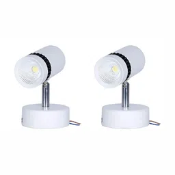DENICRAAS White & Black Metal Contemporary Cylindrical Shaped Wall Lamp-picture-14