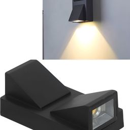 DENICRAAS White & Black Aluminium Contemporary Square Shaped Wall Lamp-picture-17