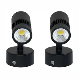 DENICRAAS Black 2 Pcs Metal Contemporary Square Shaped Wall Lamps-image-3