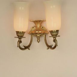 Fos Lighting White & Golden Textured Wall Lamp-picture-26