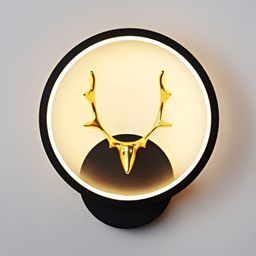 DENICRAAS Brown & White Textured Metal Contemporary Spherical Shaped Wall Lamp-image-94