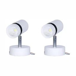 DENICRAAS White & Silver-Toned 2 Pcs Metal Contemporary Spherical Shaped Wall Lamps-image-21