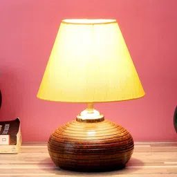 foziq Brown Solid Table Lamps-27
