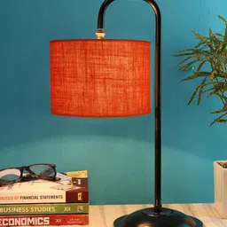 Devansh Orange & Brown Solid Table Lamps-16
